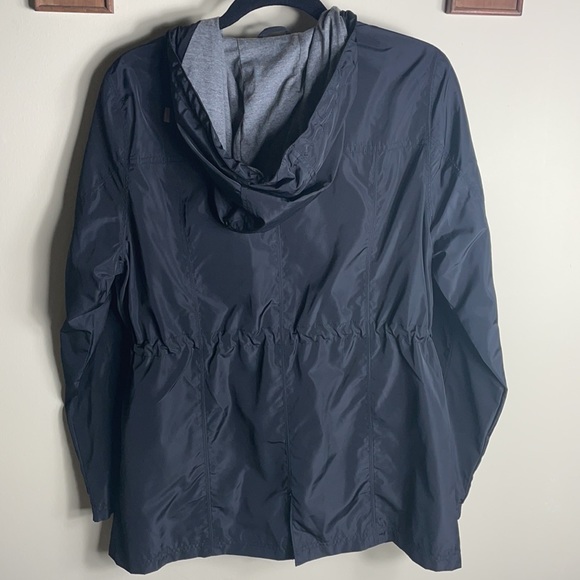 Target Merona Water Resistant Hooded Black Raincoat - Picture 2 of 6